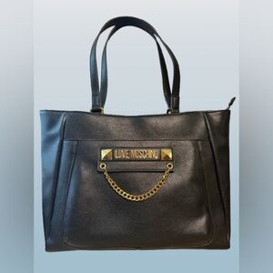 Love Moschino Logoplaque Tote